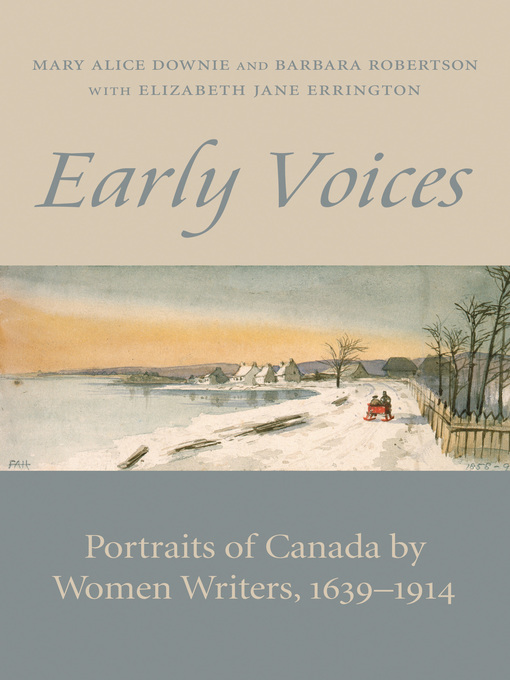 Title details for Early Voices by Mary Alice Downie - Available